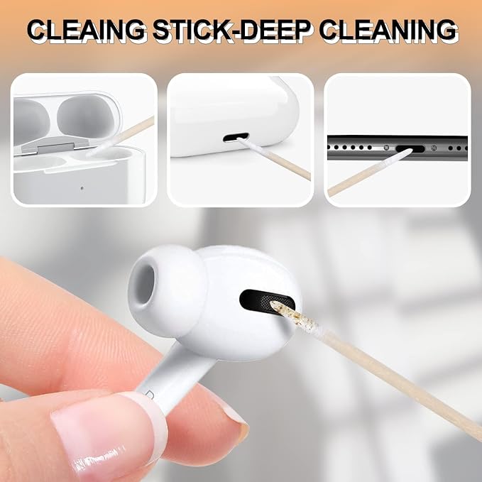 Cleaning Clay, Phone Cleaning Kit with Clean Pen, Remove Ear Wax & Dirt & Gunk from Device's Small Crevices, for AirPod Cleaner Kit for Airpods Charging Case/Headphones/Electronics