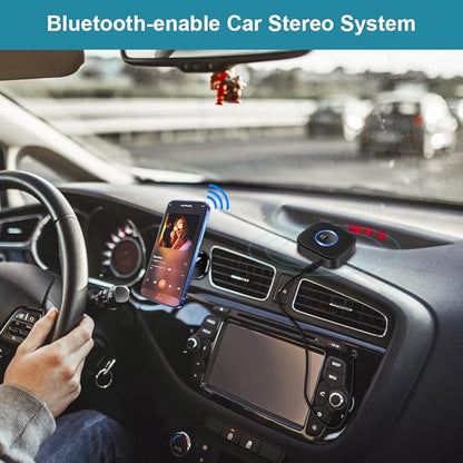 Golvery Bluetooth Receiver for Old Speaker with Latest Bluetooth V5.4, 20-Hour Battery Life, Handsfree Calls, Dual Connection to 2 Cell Phones, Built-in Microphone, for Wired Headphones, Home Stereo