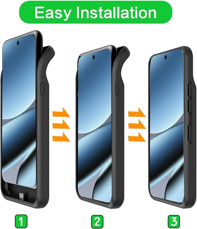 Battery Case for Pixel 9/10 Pro XL, Upgraded 10000mAh Battery Pack Rechargeable Charger Case with Wireless Charging Compatible for Pixel 9/10Pro XL(6.8 inch) External Charging Cover(Black)