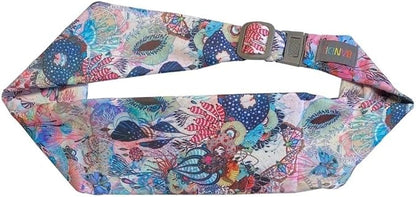 BANDI Plus Size Fanny Pack for Women - Travel-Ready Pocket Belt with Secure Hidden Money & Running Belt for Phone, Passport, Keys, & Medical Devices, Adjustable Fit, Comfortable (Coral Reef)