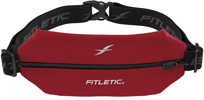 Fitletic Active Lifestyle Fanny Pack & Mini Sports Running Belt For Men & Women – Lightweight, Low Profile- Ultra-Soft Expandable Lycra Pouch - Fits All Phones – Inner Pocket