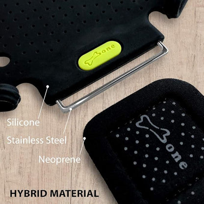 【Bone】 Run Tie Running Armband Phone Holder, Cell Phone Arm Band for iPhone 14 13 12 11 Pro Max Mini XS XR X 8 7 6 Plus Samsung Galaxy S10 S9 Smartphone (Combo Set/Black/ 6.3-7.5"+ 7.9-9.8"+ 9.8-14")