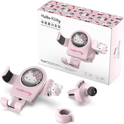 Cute Phone Mount for Car, Pink Cat Air Vent Clip Car Phone Holder Mount Fit for All Cell Phone, Pretty Car Accessories for Women and Girls