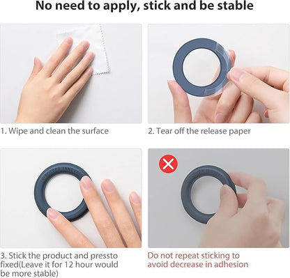 Nillkin Magsafe Wall Mount Magnetic Shower Phone Holder Waterproof, 2 Pack SnapHold Magsafe Sticker for iPhone 17 16 15 14 13 12 Series, Magnetic Phone Holder, Phone Magsafe Mount for Bathroom, Blue