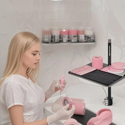 Lash Tray Holder Adjustable Lash Trays Organizer Attachment with Phone Holder Functional Eyelash Trays for Lash Techs Lash spa salon Lash Extension Supplies 10.6"x 8"