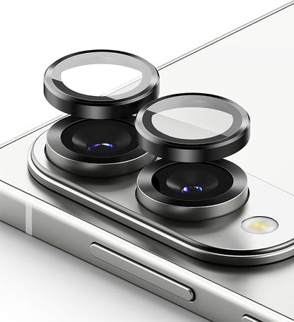 Ringke Camera Lens Frame Glass [Individual Lens Covers] Compatible with Samsung Galaxy S25 Edge Camera Lens Protector, Tempered Glass Covers and Aluminum Alloy Frames