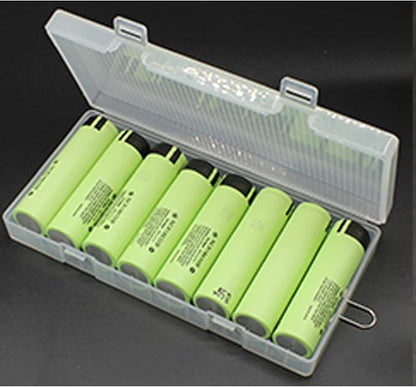 Heyiarbeit 8 x 18650 Battery Storage Case Holder Organizer Box Transparent