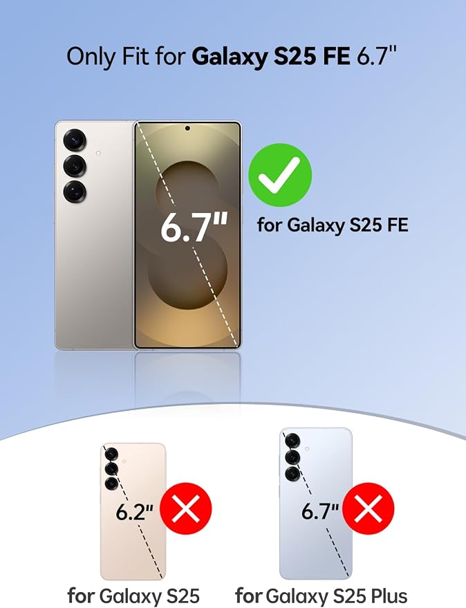 NEWDERY Battery Case for Galaxy S25 FE, 10000mAh Portable Protective Charging Case Backup Power Bank Battery Pack, Sync-Data Supported, Digital Display, Compatible with Samsung Galaxy S25 FE 6.7‘’