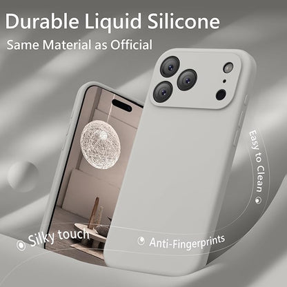 FireNova Magnetic for iPhone 17 Pro Case, Compatible with MagSafe, [Integrated Silicone Camera Control Button] [Camera Protection] Anti-Scratch Microfiber Lining Phone Case, 6.3", Natural Titanium