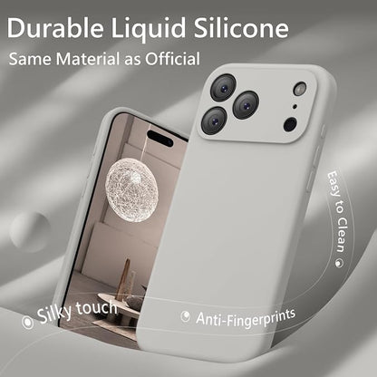 FireNova Magnetic for iPhone 17 Pro Max Case, Compatible with MagSafe, [Integrated Silicone Camera Control Button] [Camera Protection] Anti-Scratch Microfiber Lining Phone Case, 6.9", Natural Titanium