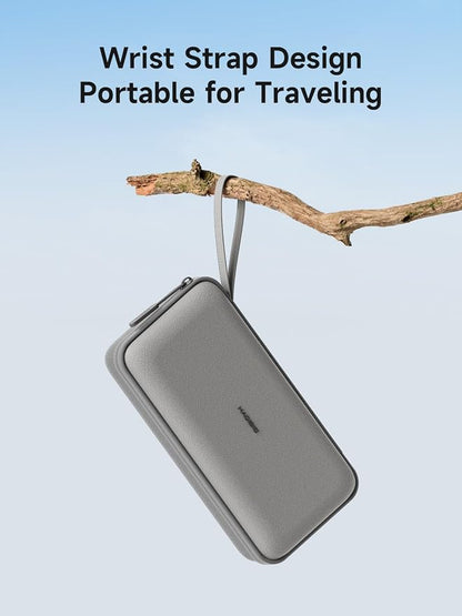Hagibis Electronics Organizer Travel Case Cable Organizer Bag Pouch Portable Waterproof Carry Case for Cable, Charger,Power Bank, SD Card, Mouse, USB Flash Disk (DPB03 Grey)