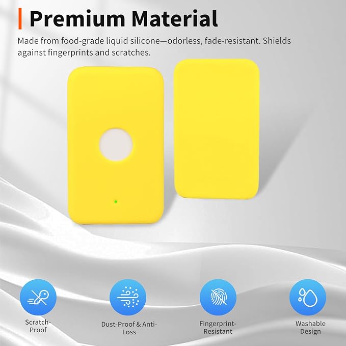 Case for Apple MagSafe Magnetic Power Bank– Soft Silicone Protective Cover Compatible with MagSafe Magnetic Power Bank,Shockproof Anti-Scratch Slim Fit Case,Yellow