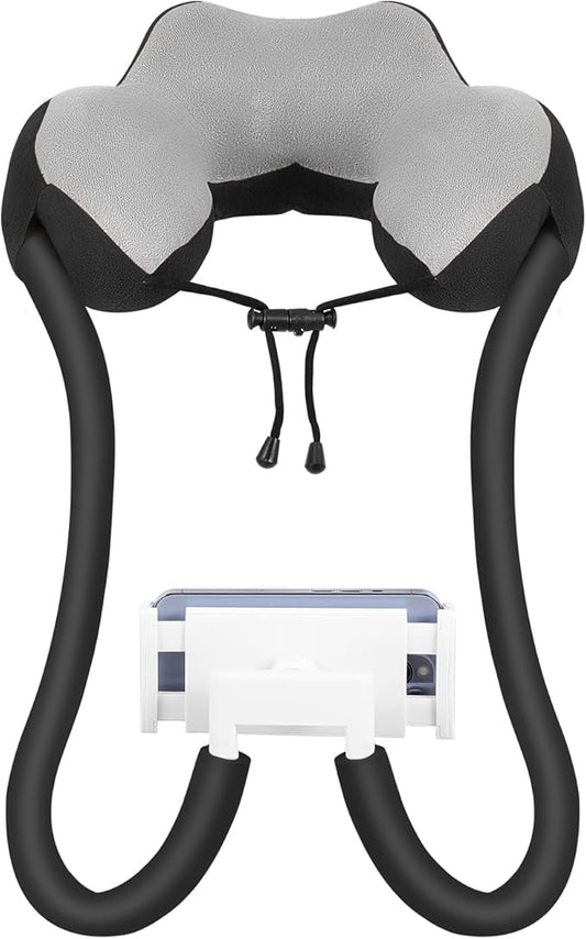 MoKo Neck Phone Holder, Lazy Gooseneck Phone Pillow Holder Bracket, 360° Rotate Phone Tablet Stand for 4"-11" Device, fits iPhone 17/17 Air/17 Pro/17 Pro Max, iPhone 16/Pro/Pro Max/Plus, iPhone 15/Pro