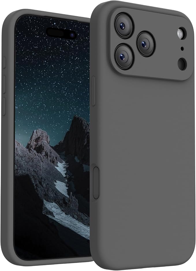FireNova Magnetic for iPhone 17 Pro Case, Compatible with MagSafe, [Integrated Silicone Camera Control Button] [Camera Protection] Anti-Scratch Microfiber Lining Phone Case, 6.3", Space Gray