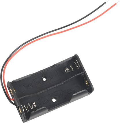 30 Pcs 2 x 1.5V AA Battery Holder Case Box Black W Wire Leads