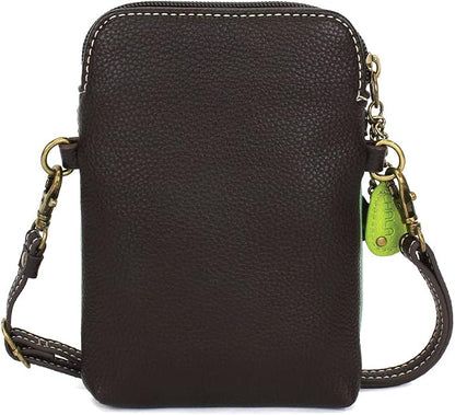 CHALA Dazzled Cell Phone Crossbody Purse-Women PU Leather Multicolor Handbag with Adjustable Strap