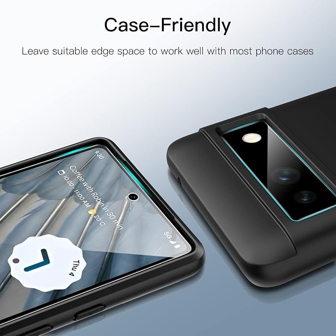 JETech Screen Protector for Google Pixel 7a, 2+2 Pack | with Camera Lens Protector, HD Clear Tempered Glass, Anti-Scratch Protection, Easy Installation Tool