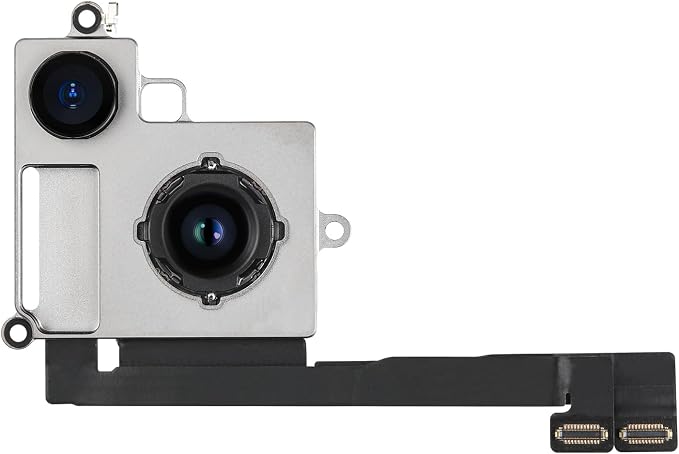 for iPhone 14 Plus 12MP OEM Main Rear Back Camera Replacement with Ultra Wide Lens 5X Optical Zoom HDR Photos Flex Cable 4K 60 fps 1080p HD Video Repair Kit A2632 A2885 A2886 A2887 A2896