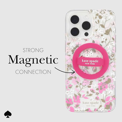 kate spade new york Magnetic Phone Loop Grip - Removable and Collapsible - Pom Pom Pink