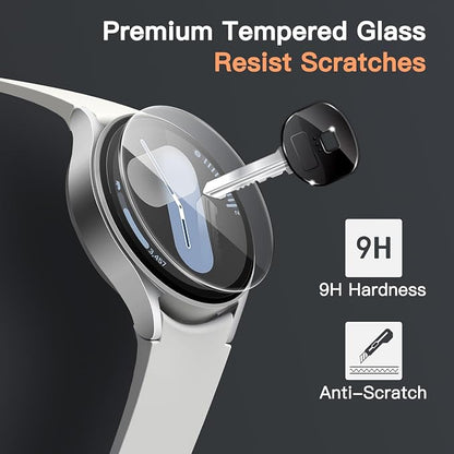 JETech Screen Protector for Samsung Galaxy Watch 7/6 44mm, 3-Pack | Tempered Glass Protection, HD Clear, Anti-Scratch Design