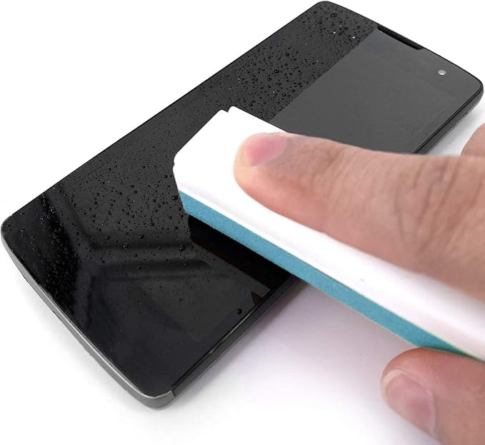 All in One Screen Cleaning Spray with Microfiber and Phone Stand. Cleans and Removes Oil and Dirt from Smartphones, Tablets, LCD, LED Laptop, TV Screens and More (Blue)