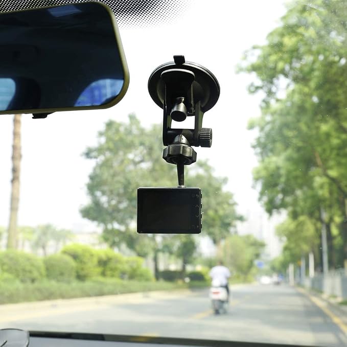 Suction Cup Mount for Garmin Dash Cam Mini/Mini 2/Min 3 30 35 45 46 55 56 65W 66W 67W X110 X210 X310/Speak Plus & Nuvi GPS - 4 Ball Head