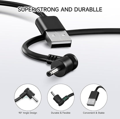 OLAIKE (2 Pack) 8m/26ft Charge Cable for Ring Stick Up Cam Battery/Plug-in & Ring Spotlight Cam Battery, Weatherproof Power Adapter Keep Charge Your Camera (No Camera), Blcak
