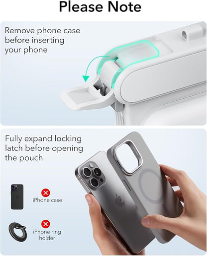 ESR Waterproof Phone Pouch for iPhone 15 Pro Max /14 Pro Max, Underwater Touch Sensitivity, IPX8 Floating Waterproof Cellphone Case with Lanyard, Dry Bag for Snorkeling, Clear