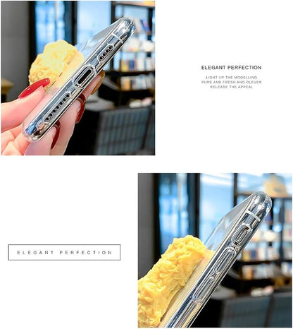 Cute Funny Phone Case Cover for iPhone 15 Series,Super Vivid 3D Fried Chicken Leg Shape Soft TPU Protective Case Cover for iPhone 15/15 Pro/15 Pro Max/15 Plus (for iPhone 15-6.1')