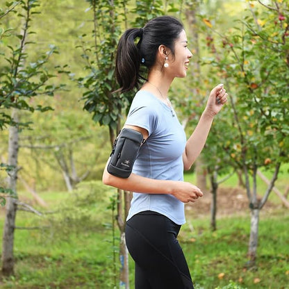 Travel Outdoor Running Sports Gym Armband Pouch Cell Phone Crossbody Purse for Samsung Galaxy A15 A35 A25 S24+ S23+ S23 FE S20 FE S10 iPhone 16 15 14 Pro Max XS Max Google Pixel 6 8a 7a 5G