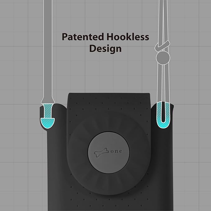 Bone Crossbody Phone Bubble Bag 1, Cell Phone Purse with Shock-Absorbing Design & Magnetic Closure, Adjustable Silicone Shoulder Lanyard Strap (Black)