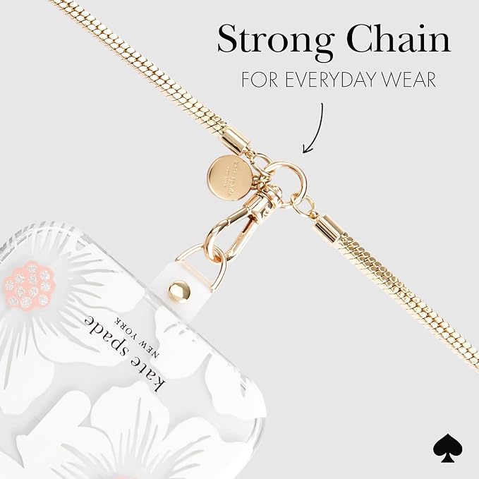 kate spade new york Crossbody Phone Chain - Neck Chain Holder - Heart of Gold