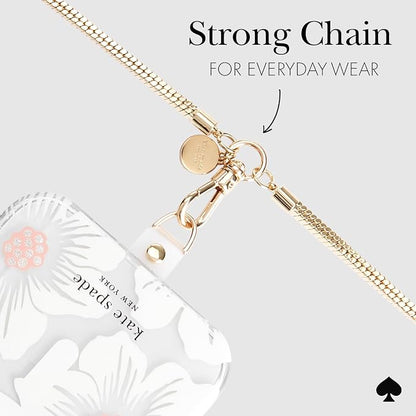 kate spade new york Crossbody Phone Chain - Neck Chain Holder - Heart of Gold