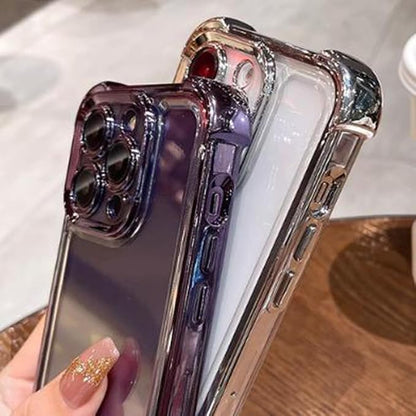 for iPhone Four Corners Airbag Drop Protection Magnetic Stand Case, Water Ripple Phone Case, for iPhone 16/15/14/13/12/11Pro Max (Pink,for iPhone 13Pro)