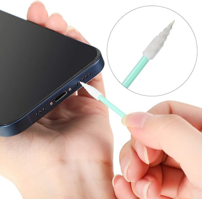Frienda Anti Dust Plug Metal Phone Port Cover Compatible with iPhone 14/13/12/11 Lightning Connector Cleaning Tool Kit Phone Speaker Cleaner Receiver Dust Remover Multicolor