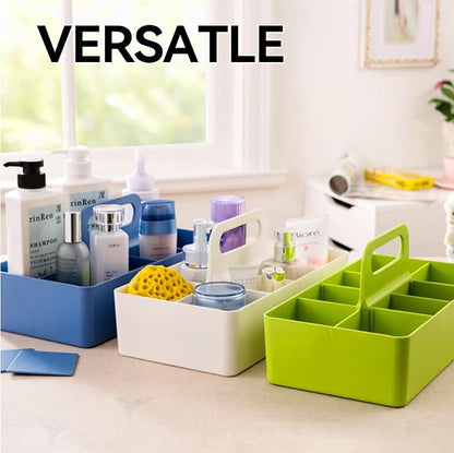 Bathroom Makeup organizer Countertop with Handle,Skincare Organizer Caddy for Vanity,Storage Box with Handle,Large Cosmetic Display case for Dresser,Large Size