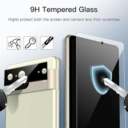 JETech Screen Protector for Google Pixel 7, 2+2 Pack | with Camera Lens Protector, HD Clear Tempered Glass, Anti-Scratch Protection, Easy Installation Tool