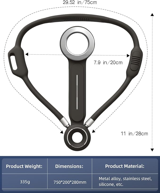 Magnetic Neck Phone Holder for Recording, Neck Mount Phone Holder for POV/Vlog/Video Content Creator/Ktichen, Hands Free Around Neck Mount for iPhone 17 16 15 14 13 12 Android Cell Phones