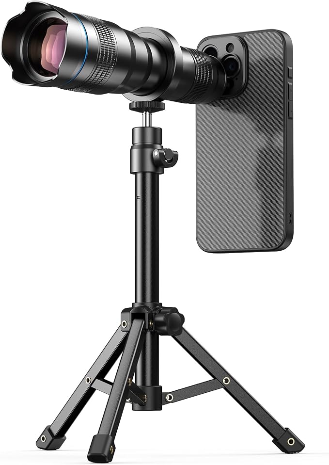 Evil eye 36X Telephoto Lens for iPhone 15, High Power HD Telephoto Phone Lens with Tripod, Phone Lens Attachments for Travel, Concert, Exploration