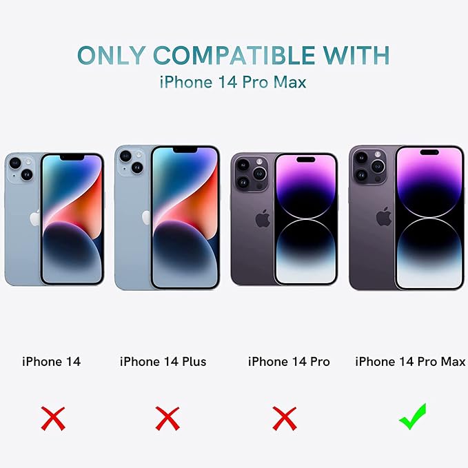 Battery Case for iPhone 14 Pro Max, Upgraded 12000mAh Battery Pack Rechargeable Charger Case with Wireless Charging Compatible for iPhone 14 Pro Max (6.7 inch) External Battery Charging Cover(Black)