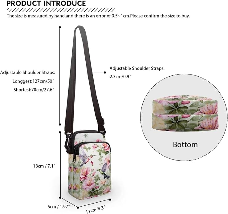 DISNIMO Small Crossbody Bags for Women Trendy Cross Body Cell Phone Shoulder Bags Purses with Adjustable Strap