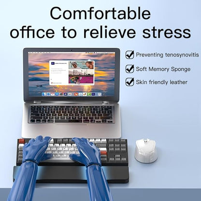 Keyboard Cleaner - Upgraded Keyboard Wrist Rest | Phone Cleaning Kit (Black)
