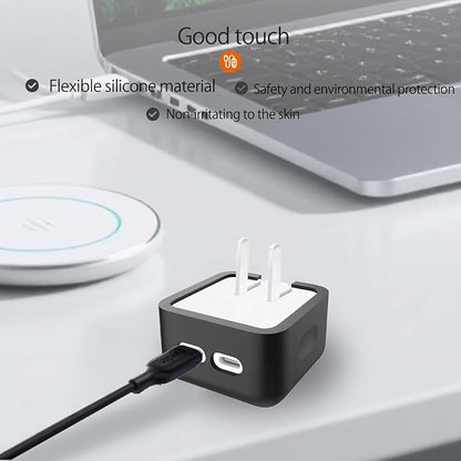 Case for Apple 35W Power Adapter,NOUKAJU Silicone Protective Cover,Drop-Proof,Scratch-Proof,Shock-Proof,Protective Case for Apple 35W Charger(Black)