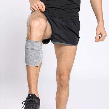 Cell Phone Leg Band Equestrian Riders On The Leg Cell Phone Holder for Calf, Running Workout Armband Strap Pouch for Jogger for iPhone 15/14/13/12/11 X Xs 7/8 Plus, Galaxy S9/8/7/6, Gray, Large