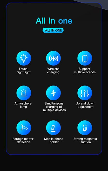 Tron 3 in 1 Foldable Magnetic Wireless Charger - Travel Charging Pad Dock for Apple Watch iPhone 16 15 14 13 12 Pro Max Plus & Airpod