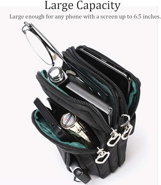 Outdoor Sweat-Proof Running Armbag Cross-Body Shoulder Casual Wallet Purse Crossbody Bag Gym Fitness Cell Phone Key Holder for iPhone 13 Pro/ 12 Pro/Xs Max/Xr, Galaxy Note 10, P30 Pro,Blue