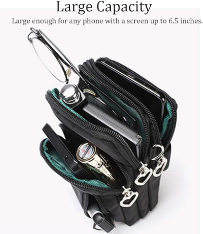 Outdoor Sweat-Proof Running Armbag Cross-Body Shoulder Casual Wallet Purse Crossbody Bag Gym Fitness Cell Phone Key Holder for iPhone 13 Pro/ 12 Pro/Xs Max/Xr, Galaxy Note 10, P30 Pro,Blue