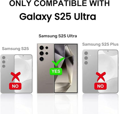 Korecase for Samsung Galaxy S25 Ultra Camera Lens Protector Tempered Glass Lens Cover,9H Hardness Aluminum Metal Camera Protector,Strong Stickiness Case Friendly for Galaxy S25 Ultra,Grey