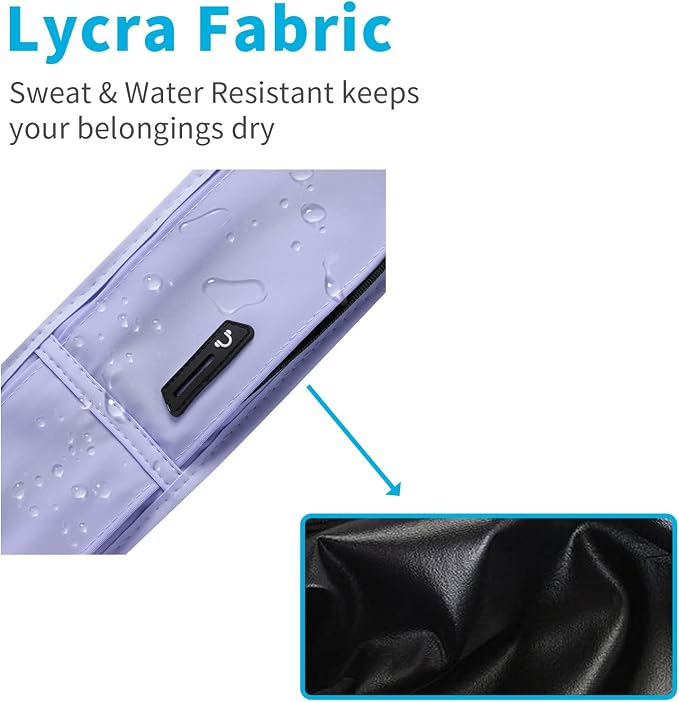 Running Hydration Belt with Water Bottle Holder, Phone Storage (Blue)