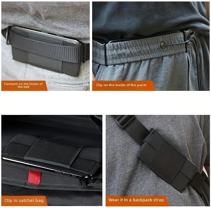 Phone Holster Running Belt Pouch Lightweight Phone Wallet Case Waist Phone Holder for iPhone Galaxy Athletic Workout Jogger Pants Running Sports Men's Sweatpants Traning Track Pants